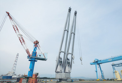 Double Cantilever Marine Crane