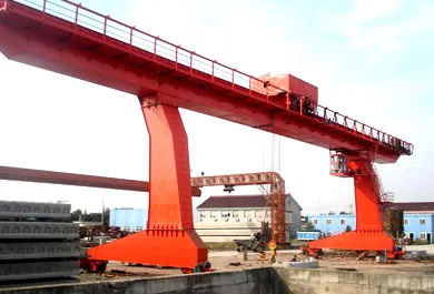 L-Shaped Legs Single Girder Gantry Crane with Hoist